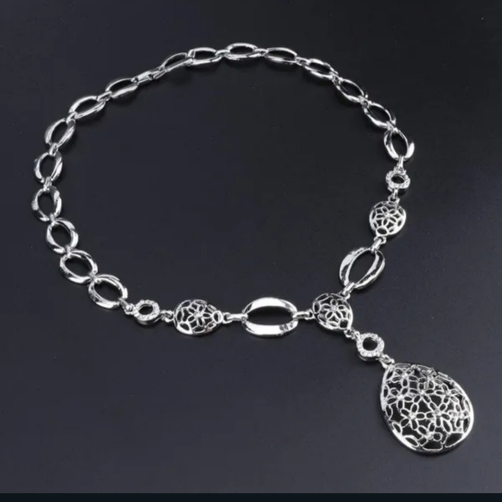 NWT Adorable Boho 4 Piece Silver Statement Jewelry Set! - Picture 4 of 13